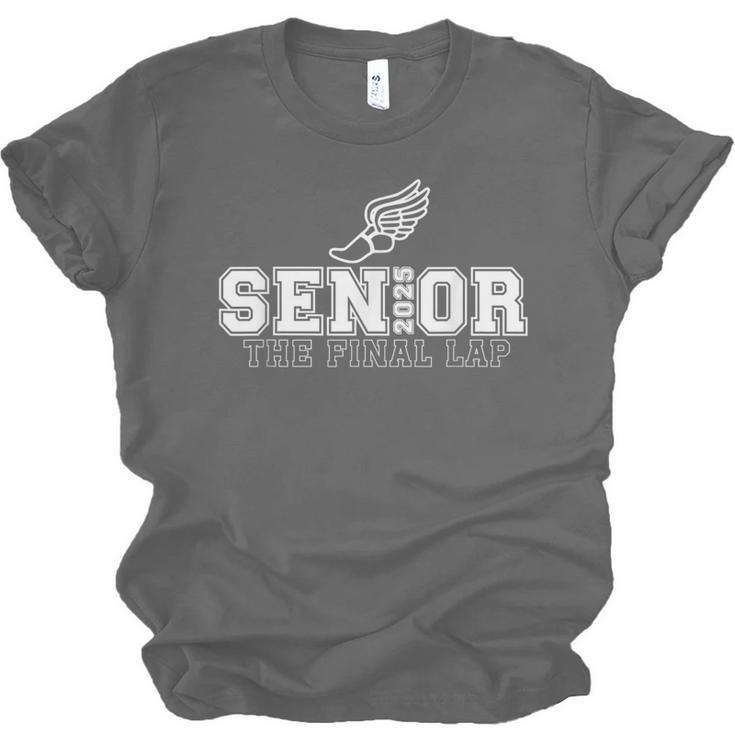 Track & Field Senior 2025 Graduation Year The Final Lap Unisex Jersey T-Shirt