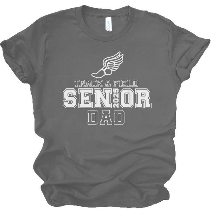 Track & Field Senior Dad 2025 Graduation Year Unisex Jersey T-Shirt