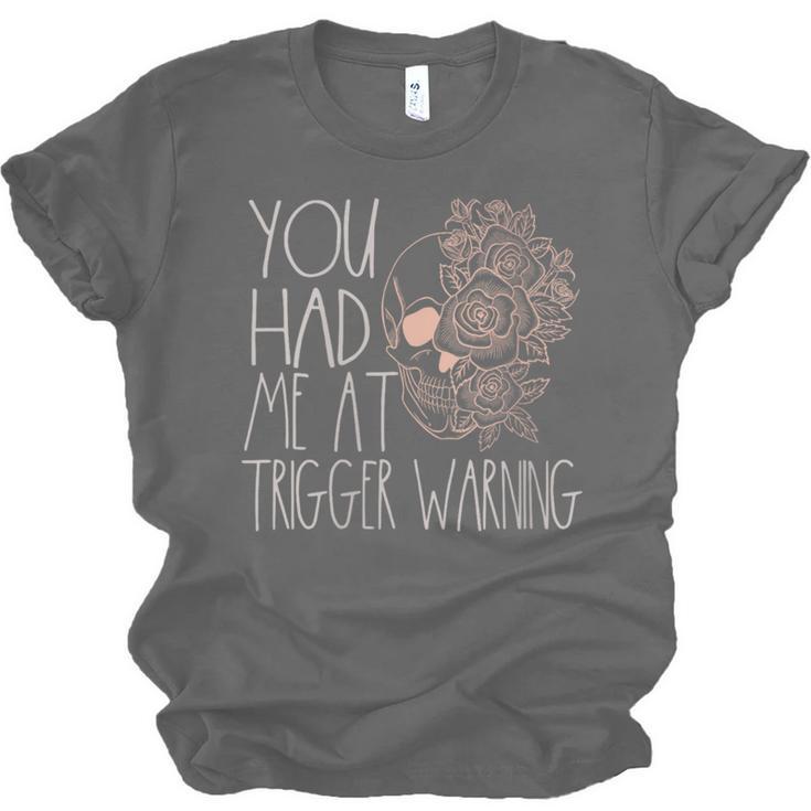 Trigger Warning Dark Romance Reader Smut Spicy Book Merch Unisex Jersey T-Shirt Trigger Warning Dark Romance Reader Smut Spicy Book Merch Unisex Jersey T-Shirt