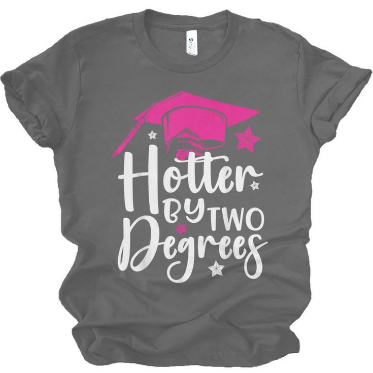 Two Degrees Hotter Graduation 2025 Diploma College Masters Unisex Jersey T-Shirt