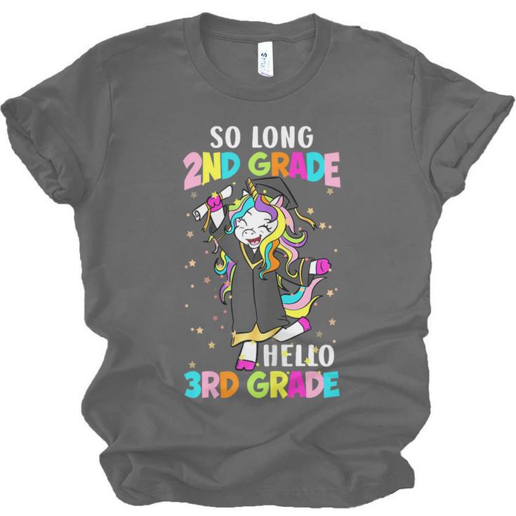 Unicorn So Long 2nd Grade Hello 3rd Grade Graduation Unisex Jersey T-Shirt