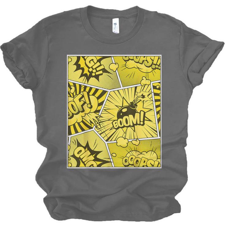 Varsity-Gold Yellow Comic Book University Varsity-Gold Unisex Jersey T-Shirt
