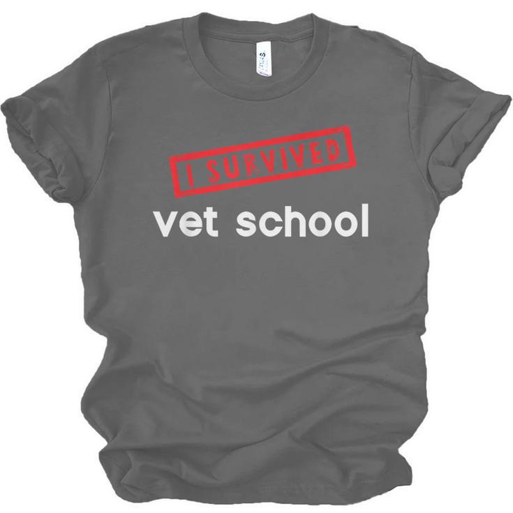 Vet School Tech Graduation Future Veternarians I Survived Unisex Jersey T-Shirt