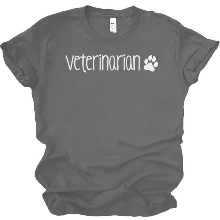 Veterinarian Shirt Cute Vet Tech Graduation Unisex Jersey T-Shirt