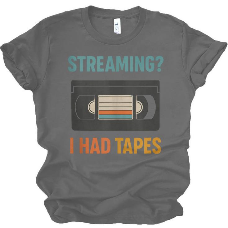 VHS Cassette Tape Retro 80s 90s Nostalgia Unisex Jersey T-Shirt