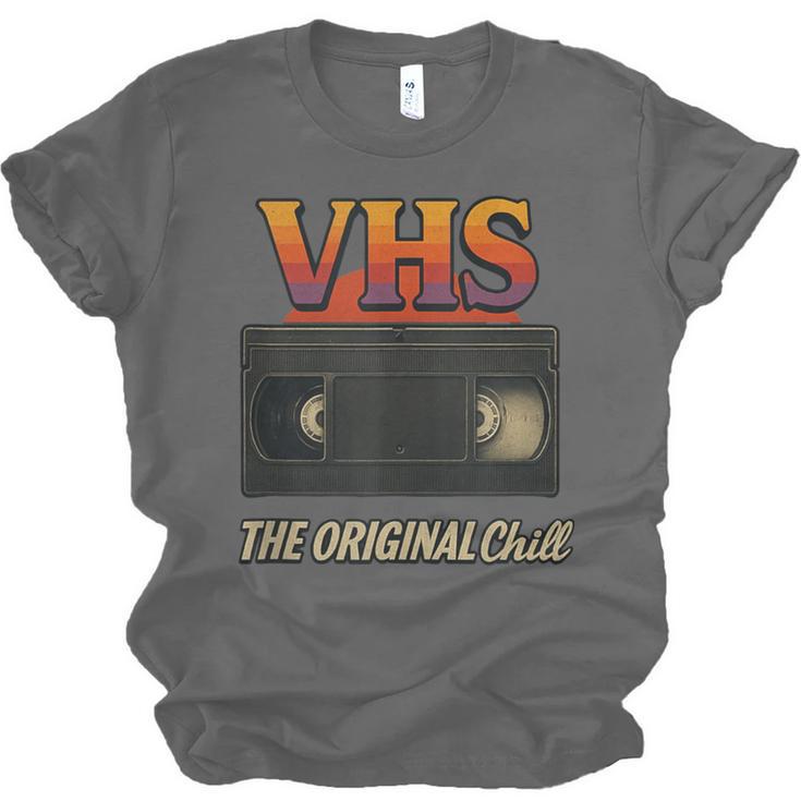 VHS Tape Nostalgia Old School Technology Humor Unisex Jersey T-Shirt