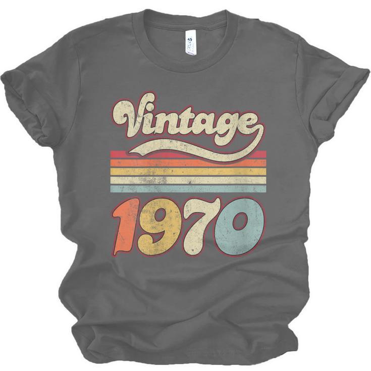 Vintage 1970 Birthday Retro Style 70's Born Nostalgia Outfit Unisex Jersey T-Shirt