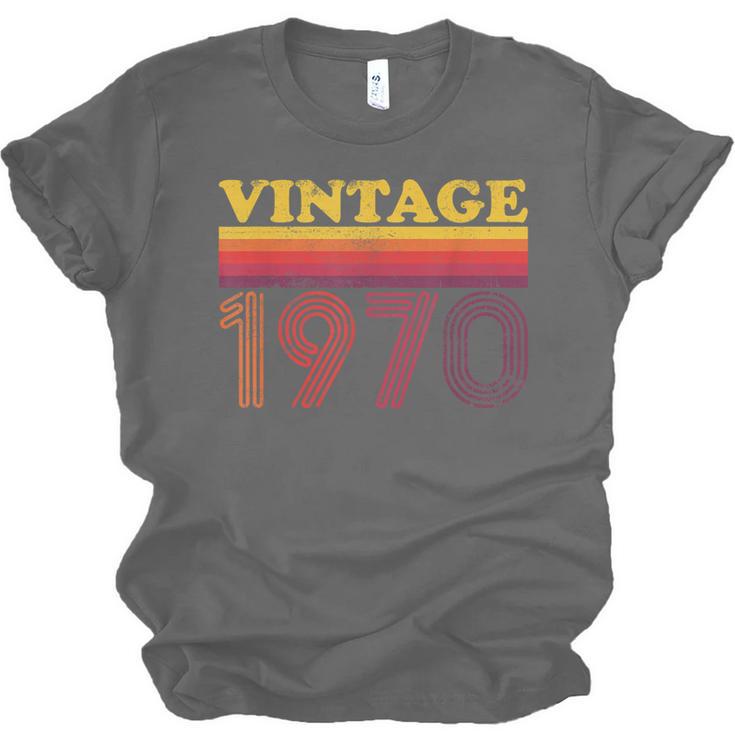 Vintage 1970 Retro Style 70's Born Nostalgia Vibes Birthday Unisex Jersey T-Shirt