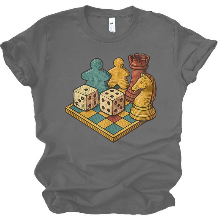 Vintage Board Game Art – Tabletop Nostalgia Unisex Jersey T-Shirt