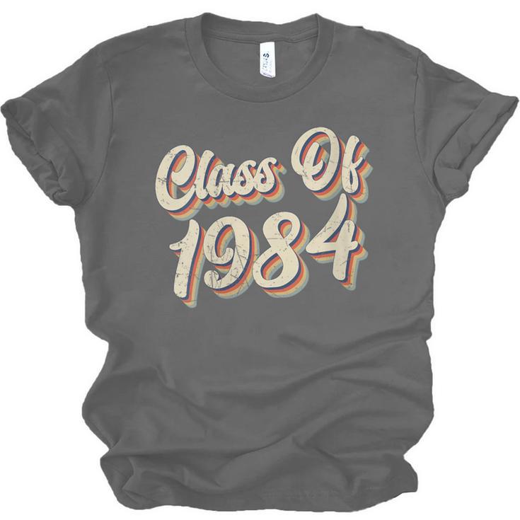 Vintage Class Of 1984 40th Reunion High School Graduation 84 Unisex Jersey T-Shirt