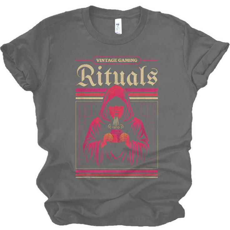 Vintage Gaming Rituals Retro Gamer Nostalgia Vintage Games Unisex Jersey T-Shirt