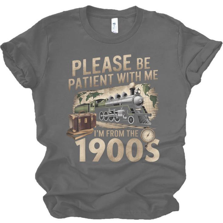 Vintage Please Be Patient With Me I'm From The 1900s Train Unisex Jersey T-Shirt Vintage Please Be Patient With Me I'm From The 1900s Train Unisex Jersey T-Shirt