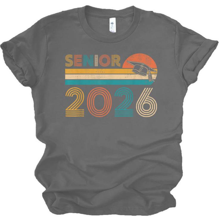 Vintage Senior 2026 Graduate Class Of 2026 Graduation Grad Unisex Jersey T-Shirt