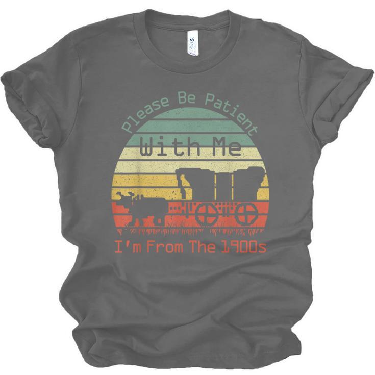 Vintage Sunset Please Be Patient With Me I'm From The 1900s Unisex Jersey T-Shirt