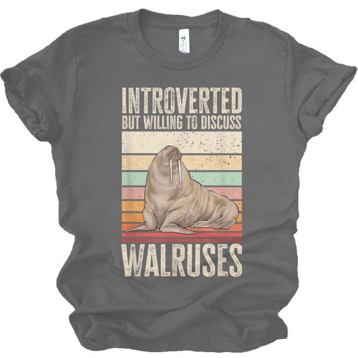 Walrus Lover Introvert Walrus Unisex Jersey T-Shirt Walrus Lover Introvert Walrus Unisex Jersey T-Shirt