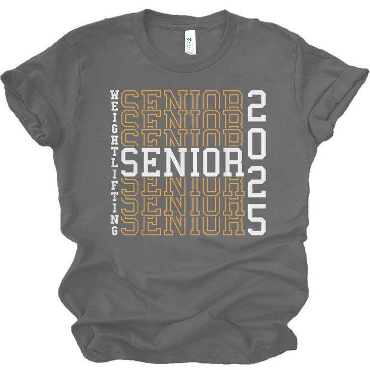 Weightlifting Senior Night Senior 2025 Graduation 42 Unisex Jersey T-Shirt