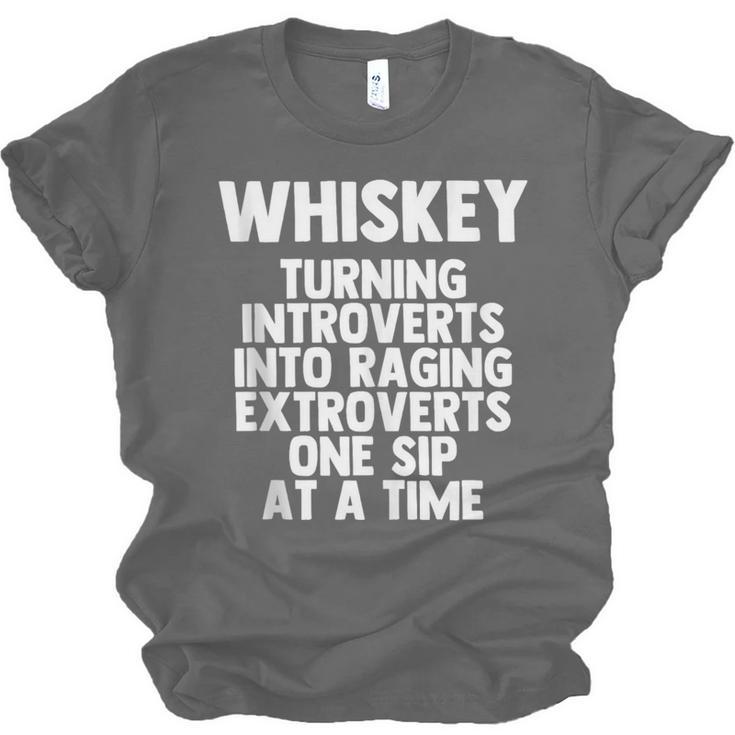 Whiskey Lovers Extrovert Quote Introvert Alcohol Drink Humor Unisex Jersey T-Shirt Whiskey Lovers Extrovert Quote Introvert Alcohol Drink Humor Unisex Jersey T-Shirt