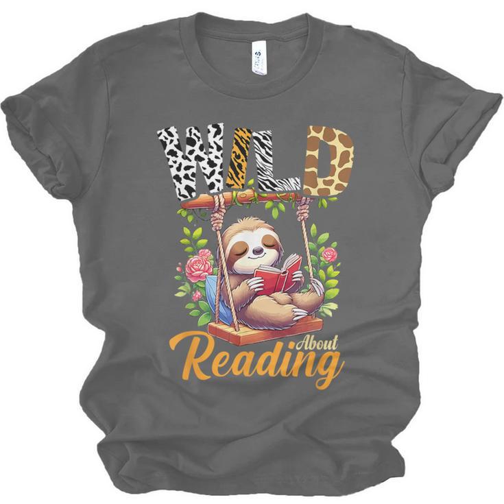Wild About Reading Books Reader Lover Funny Teacher Animals For Men Women Kids Unisex Jersey T-Shirt Wild About Reading Books Reader Lover Funny Teacher Animals For Men Women Kids Unisex Jersey T-Shirt