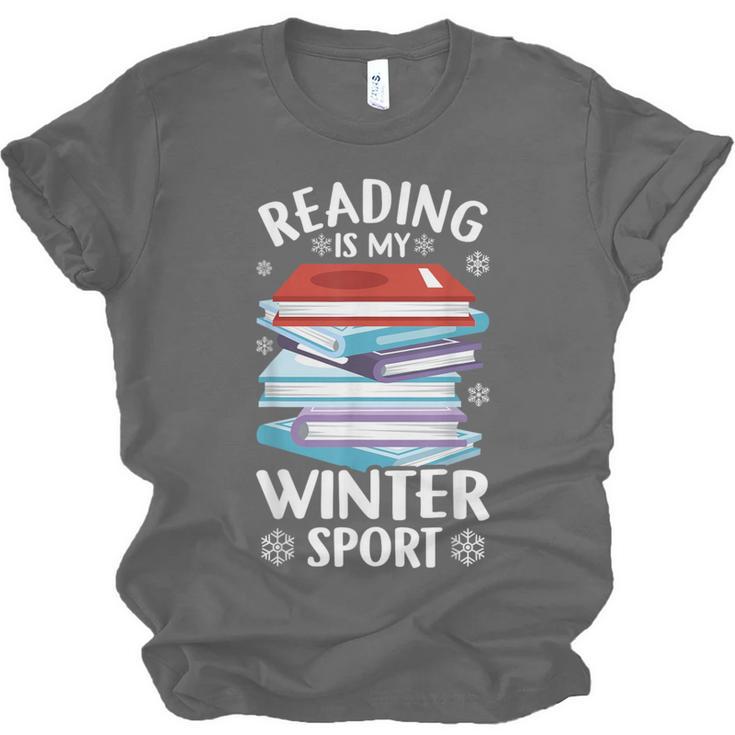 Winter Reading Book Bookworm Winter Unisex Jersey T-Shirt Winter Reading Book Bookworm Winter Unisex Jersey T-Shirt