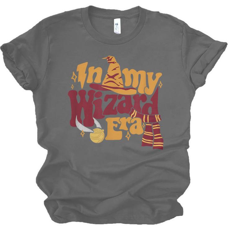 In My Wizard Era Groovy Bookish Fantasy Reader Book Lover Unisex Jersey T-Shirt