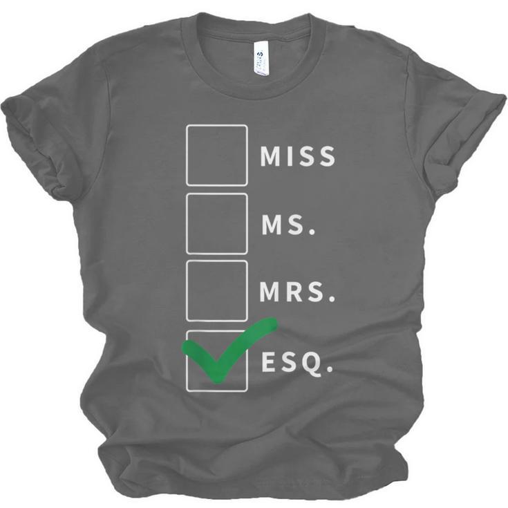 Woman Law School Lawyer Graduation Attorney Unisex Jersey T-Shirt
