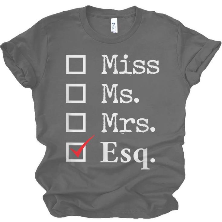 Women Lawyer Attorney Law School Graduation Lawyer Unisex Jersey T-Shirt