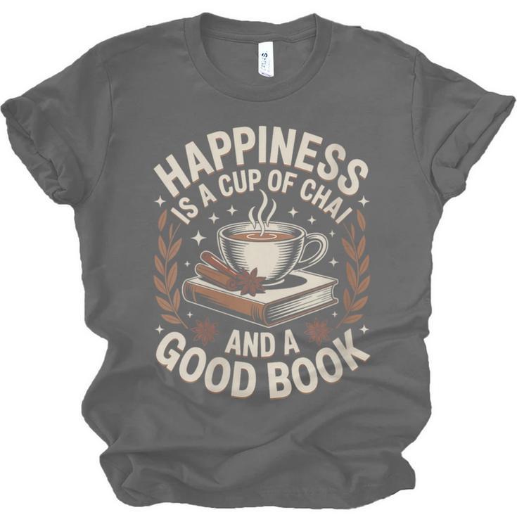 Women's Chai Tea And Books Chai Latte Lover Unisex Jersey T-Shirt
