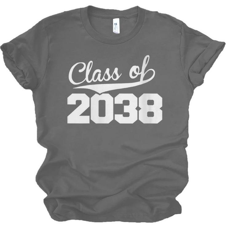 Women's Class Of 2038 Kid Adult Future Year Kindergarten Graduation Unisex Jersey T-Shirt