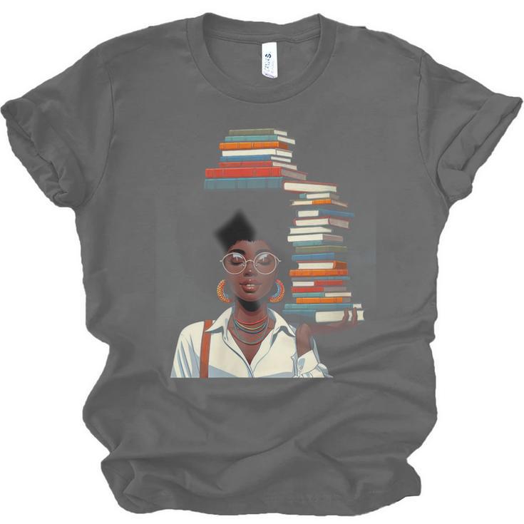 Women's Education Is Freedom Teacher Books Black History Month Unisex Jersey T-Shirt