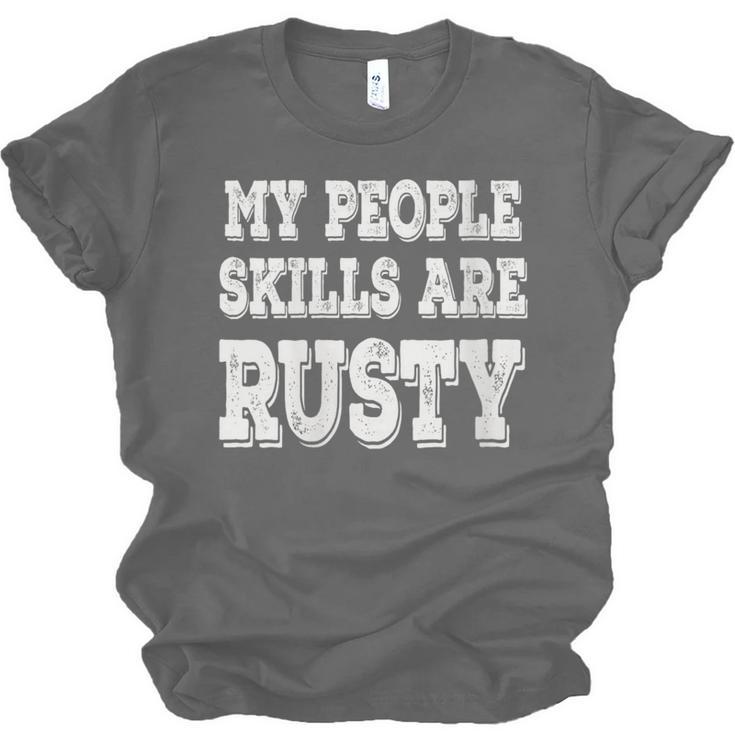 Women's My People Skills Are Rusty Introvert SPN Moments Unisex Jersey T-Shirt Women's My People Skills Are Rusty Introvert SPN Moments Unisex Jersey T-Shirt