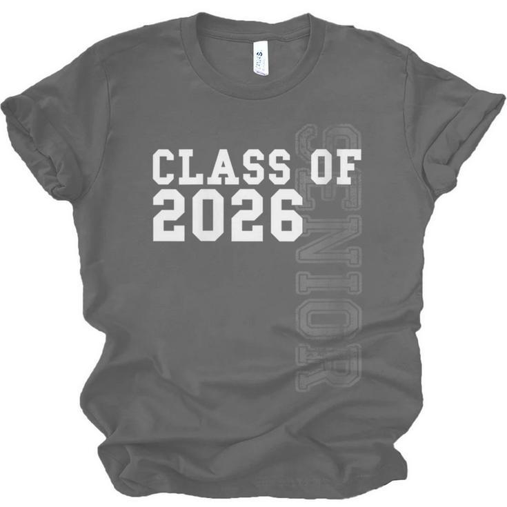 Women's Senior Class Of 2026 Graduation Year High School & College Unisex Jersey T-Shirt
