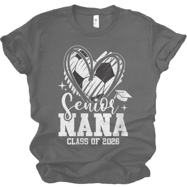 Women's Senior Nana Class Of 2026 Soccer Graduation Heart Unisex Jersey T-Shirt