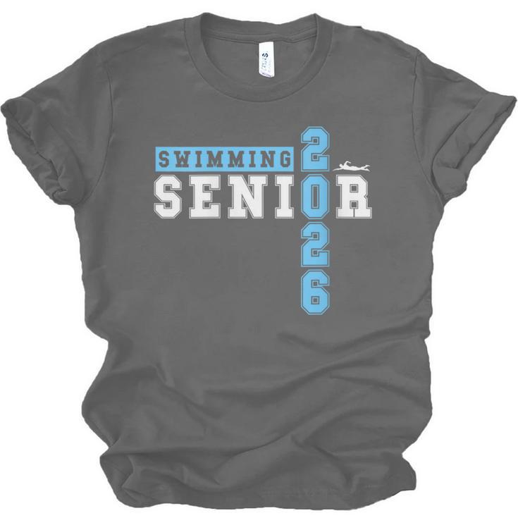 Women's Swimming Senior Night Swim Senior 2026 Graduation 39 Unisex Jersey T-Shirt