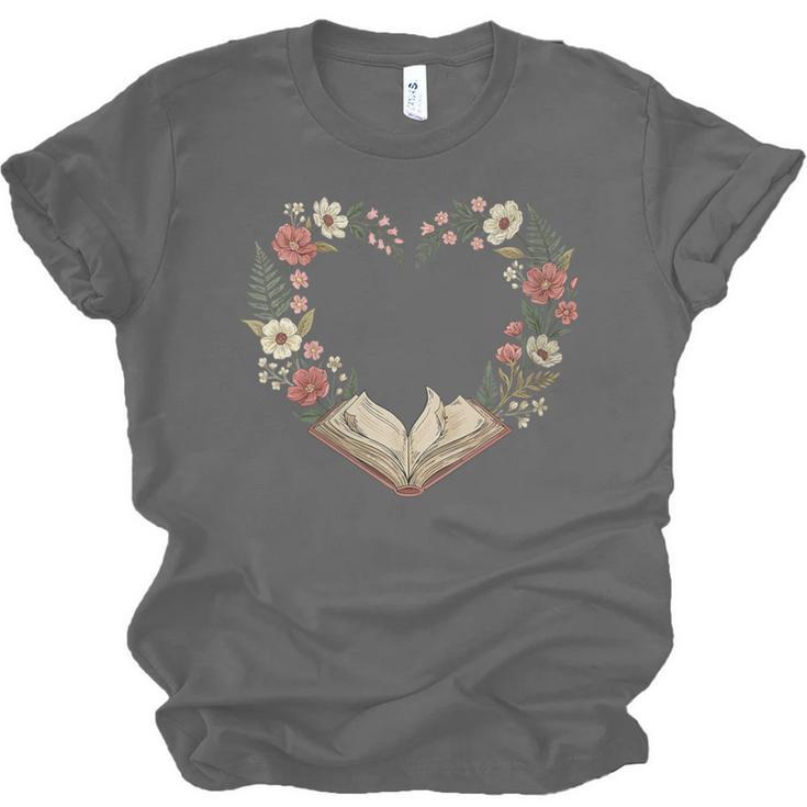 Women's Vintage Book Lover Valentine Heart Unisex Jersey T-Shirt Women's Vintage Book Lover Valentine Heart Unisex Jersey T-Shirt