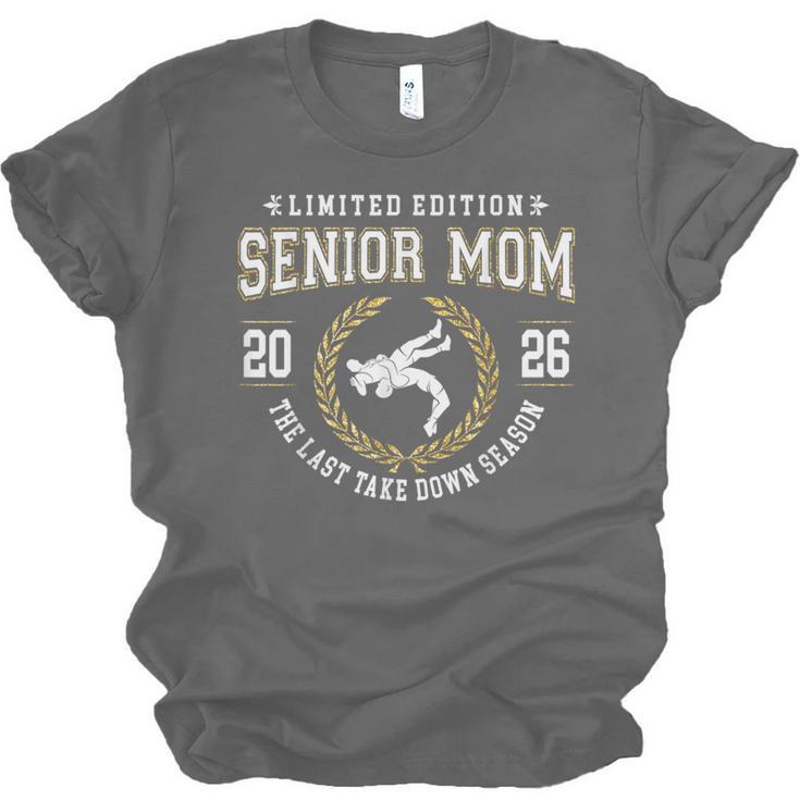 Wrestling Senior Mom The Final Match 2026 Graduation Unisex Jersey T-Shirt