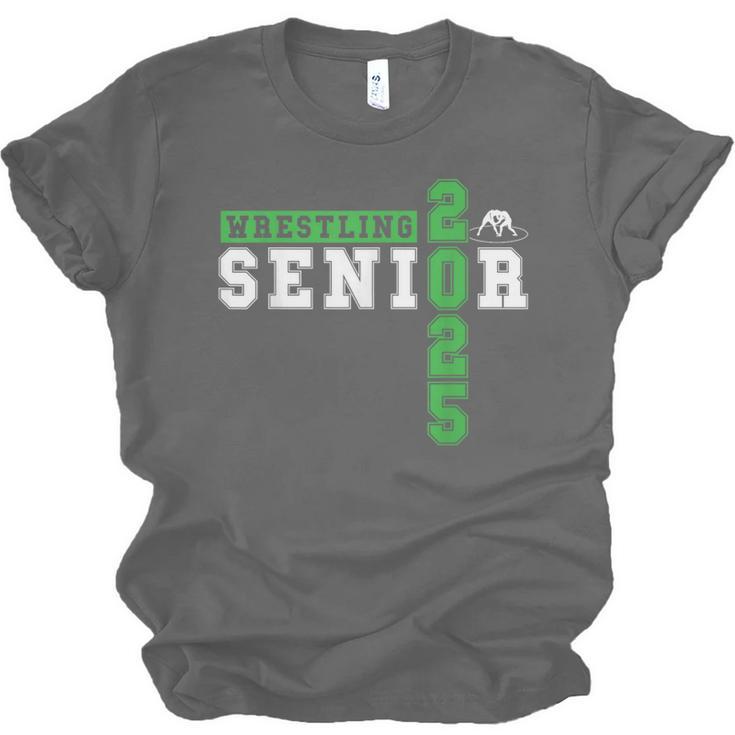 Wrestling Senior Night Wrestling Senior 2025 Graduation 34 Unisex Jersey T-Shirt