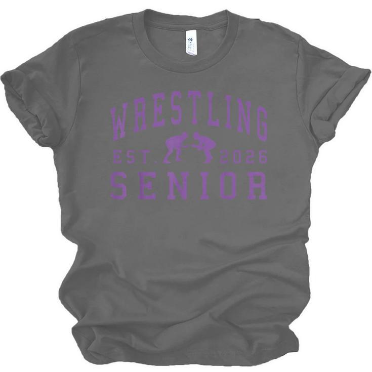Wrestling Senior Night Wrestling Senior 2026 Graduation 84 Unisex Jersey T-Shirt