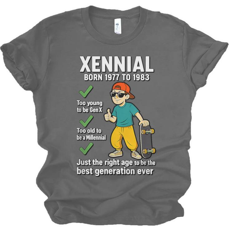 Xennial Born 1977 To 1983 Nostalgia Unisex Jersey T-Shirt