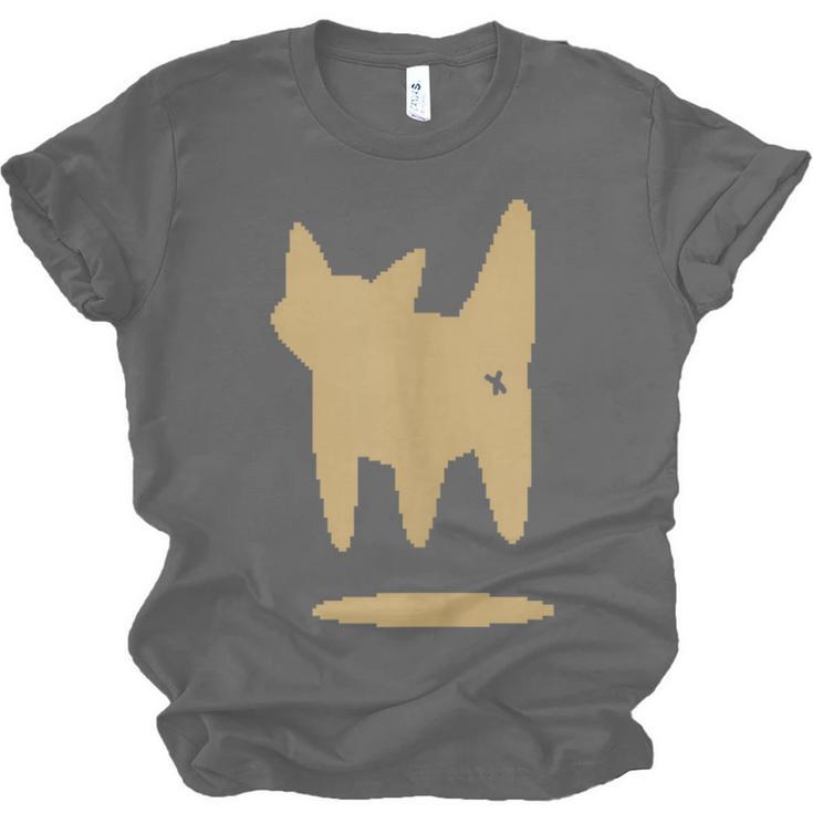 Yk2 Cat With Tomboy Tail 90s Nostalgia Downtown Indie Unisex Jersey T-Shirt