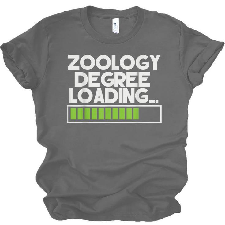 Zoology Degree Loading Zoologist Graduation Student Tee Unisex Jersey T-Shirt