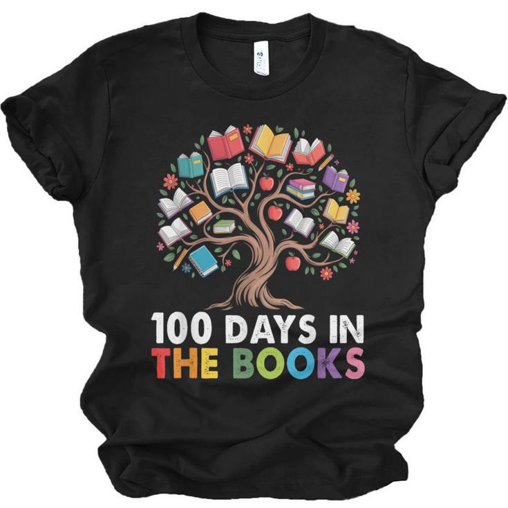 100 Days In The Books Reading Teachers Librarians School Unisex Jersey T-Shirt