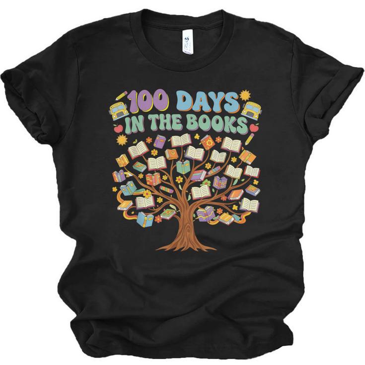 100 Days Of School 100 Days In The Books English Teacher Unisex Jersey T-Shirt
