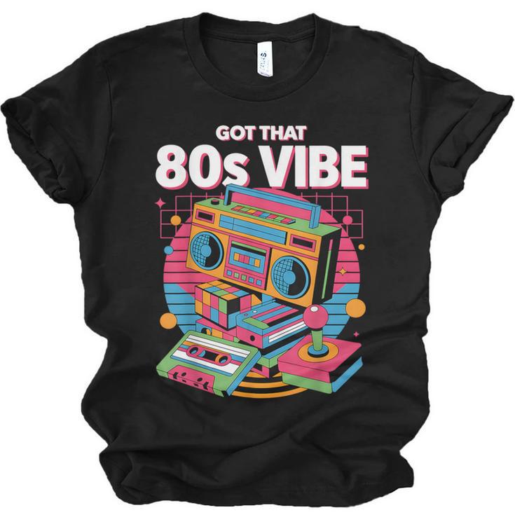 1980s 80s Reunion Nostalgia Memories Music School Grew Up Unisex Jersey T-Shirt