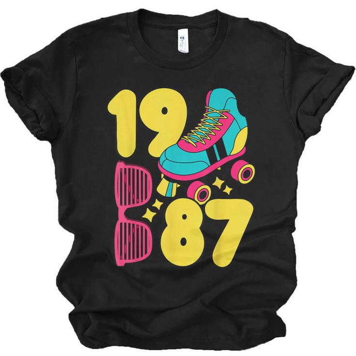 1987 Retro Raised In The 80s Old School Nostalgia Vibes Unisex Jersey T-Shirt