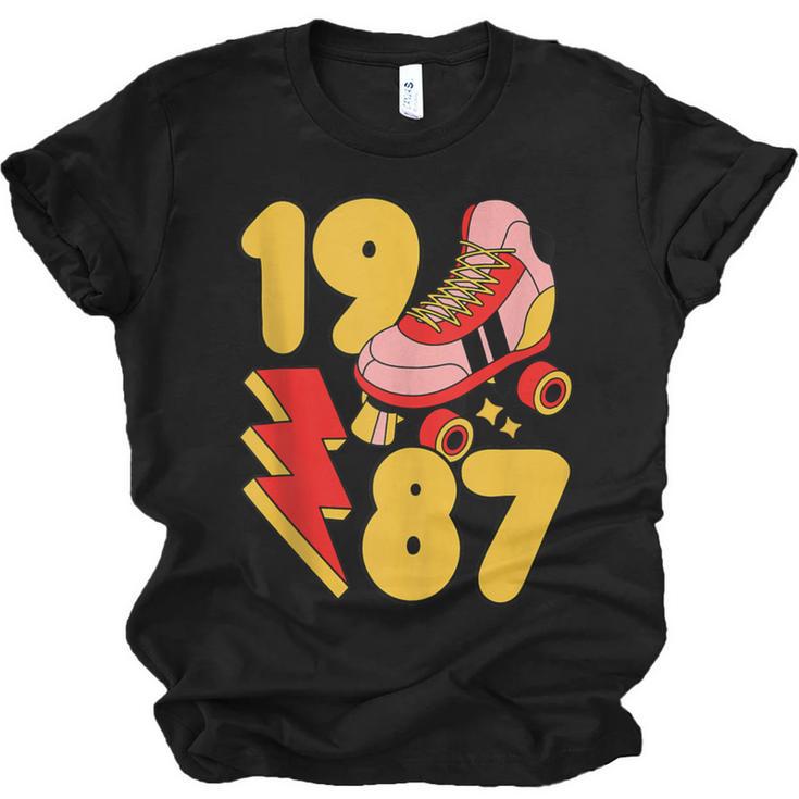 1987 Retro Roller Skate Vintage 80s Nostalgia Collector Unisex Jersey T-Shirt