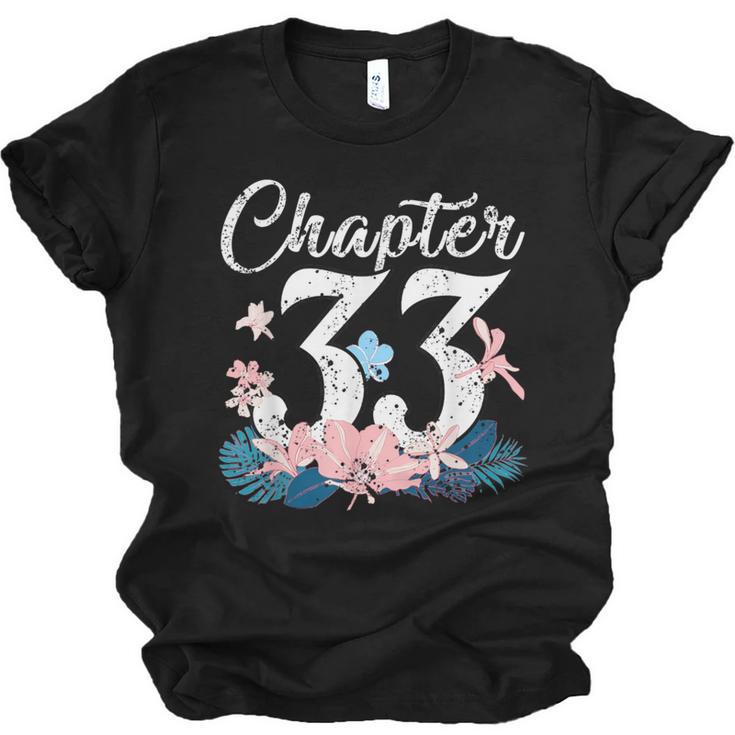 1988 Happy Birthday Chapter 33 Year Old Women Book Lover Unisex Jersey T-Shirt