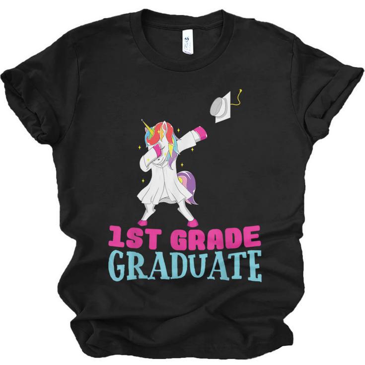 1st Grade Graduation Dabbing Unicorn Lover T-Shirt Kids Unisex Jersey T-Shirt
