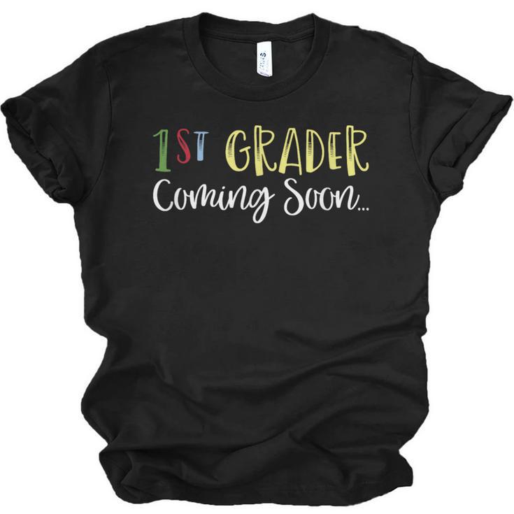 1st Grader Coming Soon Kindergarten Graduation Unisex Jersey T-Shirt