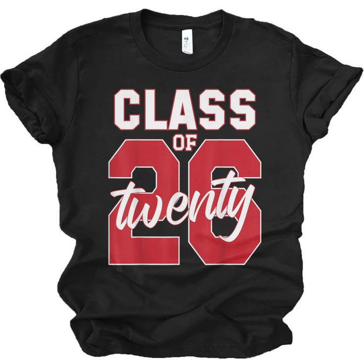 2 Sided Class Of 2026 Senior 2026 Graduation Unisex Jersey T-Shirt