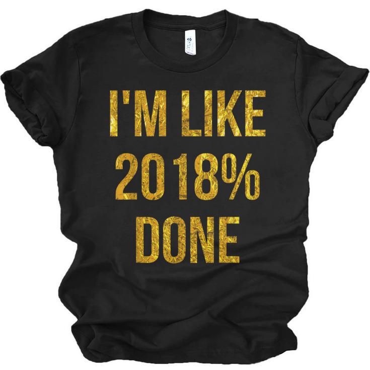 2018 Done High School Senior Graduation New Years Eve Shirt Unisex Jersey T-Shirt